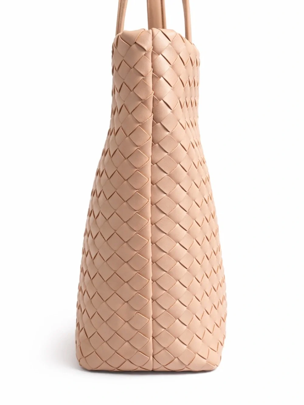 ON 34TH Woven Tote Bag Blush Nude Intrecciato Style Large Shoulder Bag NWT $129